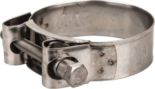 Mikalor - 2-3/4" Hose, 0.98" Wide x 0.04" Thick, T-Bolt Hose Clamp - 2.68 to 2.87" Diam, Stainless Steel - Americas Industrial Supply