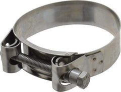 Mikalor - 3" Hose, 0.98" Wide x 0.04" Thick, T-Bolt Hose Clamp - 2.87 to 3.11" Diam, Stainless Steel - Americas Industrial Supply