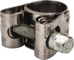 Mikalor - 3/4" Hose, 0.71" Wide x 0.04" Thick, T-Bolt Hose Clamp - 0.67 to 3/4" Diam, Stainless Steel Band, Housing & Zinc Plated Screw - Americas Industrial Supply