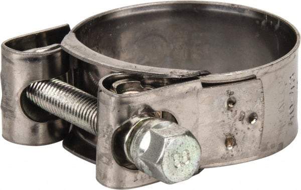 Mikalor - 1-5/8" Hose, 0.78" Wide x 0.04" Thick, T-Bolt Hose Clamp - 1.58 to 1.69" Diam, Stainless Steel Band, Housing & Zinc Plated Screw - Americas Industrial Supply