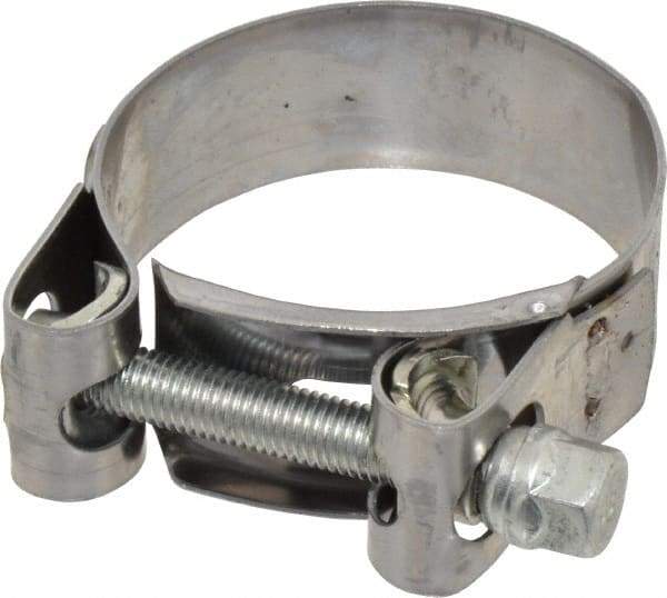 Mikalor - 2" Hose, 0.78" Wide x 0.04" Thick, T-Bolt Hose Clamp - 1.85 to 2" Diam, Stainless Steel Band, Housing & Zinc Plated Screw - Americas Industrial Supply