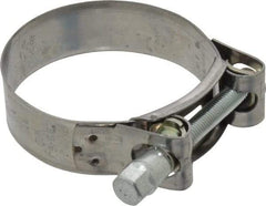 Mikalor - 2-13/32" Hose, 0.78" Wide x 0.04" Thick, T-Bolt Hose Clamp - 2.32 to 2.48" Diam, Stainless Steel Band, Housing & Zinc Plated Screw - Americas Industrial Supply