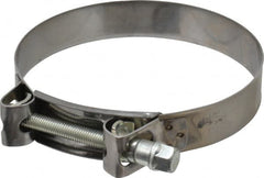 Mikalor - 5-3/4" Hose, 1.1" Wide x 0.051" Thick, T-Bolt Hose Clamp - 5.51 to 5.91" Diam, Stainless Steel Band, Housing & Zinc Plated Screw - Americas Industrial Supply