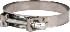 Mikalor - 6" Hose, 1.1" Wide x 0.051" Thick, T-Bolt Hose Clamp - 5.91 to 6.38" Diam, Stainless Steel Band, Housing & Zinc Plated Screw - Americas Industrial Supply