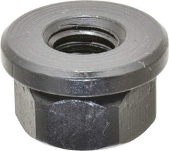 Gibraltar - 3/8-16, 7/8" Flange Diam, 1/2" High, 11/16" Across Flats, Flange Nut - Grade 12L14 Steel, Black Oxide Finish, 1/8" Flange Height, TCMAI - Americas Industrial Supply