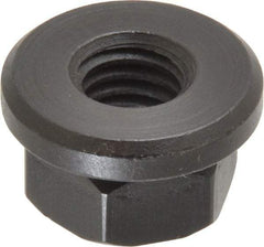 Gibraltar - 7/16-14, 1" Flange Diam, 9/16" High, 3/4" Across Flats, Flange Nut - Grade 12L14 Steel, Black Oxide Finish, 5/32" Flange Height, TCMAI - Americas Industrial Supply