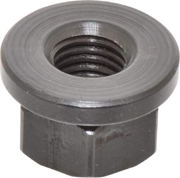 Gibraltar - 3/4-10, 1-5/8" Flange Diam, 1" High, 1-1/4" Across Flats, Flange Nut - Grade 12L14 Steel, Black Oxide Finish, 1/4" Flange Height, TCMAI - Americas Industrial Supply