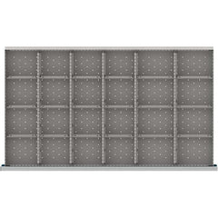 LISTA - 24-Compartment Drawer Divider Layout for 3.15" High Drawers - Americas Industrial Supply