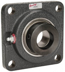 Browning - 1-1/4" ID, 4-5/8" OAL x 4-5/8" OAH 4-Bolt Flange - 3,493 Lb Static Cap, 5,782 Lb Dyn Cap, 3-5/8" Btw Mnt Hole Ctrs, Cast Iron - Americas Industrial Supply