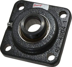 Browning - 1" ID, 3-3/4" OAL x 3-3/4" OAH 4-Bolt Flange - 1,651 Lb Static Cap, 2,801 Lb Dyn Cap, 2-3/4" Btw Mnt Hole Ctrs, Cast Iron - Americas Industrial Supply