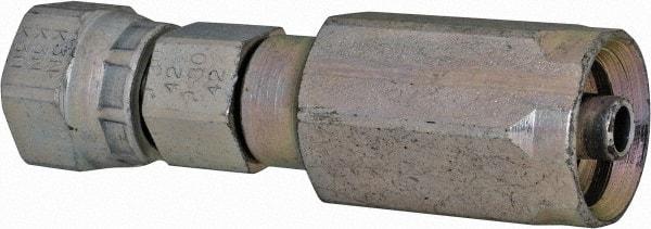 Parker - 9/16-18 SAE Steel Hydraulic Hose Female Seal-Lok Swivel Long - 6,000 psi, -4 Hose Size, 1/4" Hose Diam - Americas Industrial Supply
