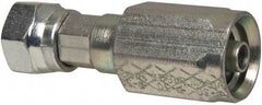 Parker - 11/16-16 SAE Steel Hydraulic Hose Female Seal-Lok Swivel Long - 6,000 psi, -6 Hose Size, 3/8" Hose Diam - Americas Industrial Supply