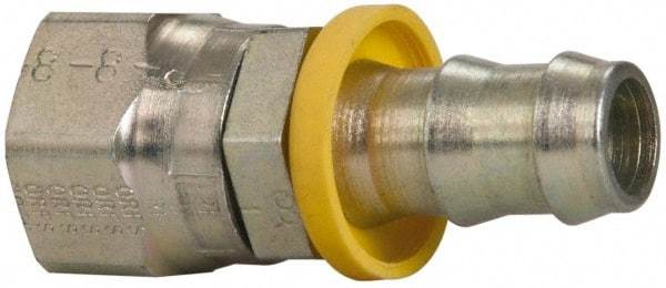 Parker - 13/16-16 SAE Steel Hydraulic Hose Female Seal-Lok Swivel Short - -8 Hose Size - Americas Industrial Supply