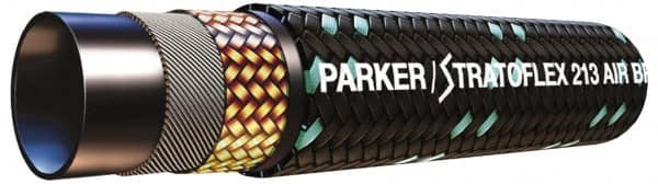 Parker - -4 Hose Size, 3/16" ID x 0.49" OD, 2,000 psi Work Pressure Hydraulic Hose - 1,000" Long Coil, 3/4" Radius, Synthetic Rubber, -50°F to 302°F - Americas Industrial Supply