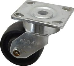 Albion - 4" Diam x 2" Wide x 5-5/8" OAH Top Plate Mount Swivel Caster - Glass Filled Nylon, 800 Lb Capacity, Roller Bearing, 4 x 4-1/2" Plate - Americas Industrial Supply