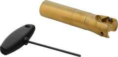 Seco - 1-1/2" Cutting Diam, Modular Connection Indexable Copy End Mill - 2 Inserts, VPGX 2206..E.-E10 Insert, R217.97 Toolholder, Through Coolant - Americas Industrial Supply