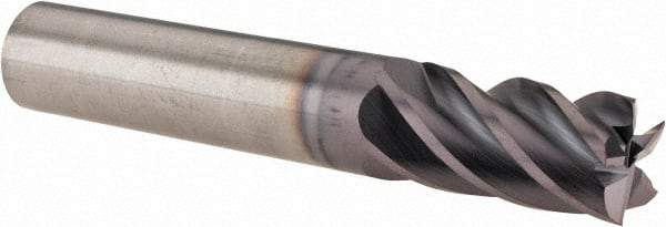 M.A. Ford - 1/2", 1" LOC, 1/2" Shank Diam, 3" OAL, 5 Flute, Solid Carbide Square End Mill - Single End, ALtima Finish, 38° Helix, Centercutting, Right Hand Cut, Right Hand Flute, Series 178 - Americas Industrial Supply