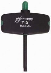 Bondhus - T6 Torx Plus Key - Wing Handle, Protanium High Torque Steel, 2" Length Under Head - Americas Industrial Supply