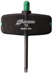 Bondhus - T8 Torx Plus Key - Wing Handle, Protanium High Torque Steel, 2" Length Under Head - Americas Industrial Supply