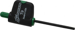 Bondhus - T9 Standard Torx Key - Flag-Style, Protanium High Torque Steel, 1-1/2" Length Under Head - Americas Industrial Supply