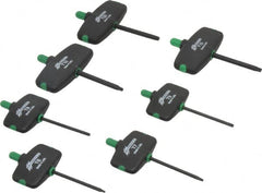 Bondhus - 7 Piece T6 to T20 Protanium Wing Handle Torx Key Set - 3" OAL, 1-1/2" Length Under Head, T6, T7, T8, T9, T10, T15, T20 Torx Size - Americas Industrial Supply