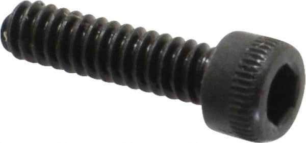 Holo-Krome - #4-40 UNC Hex Socket Drive, Socket Cap Screw - Alloy Steel, Black Oxide Finish, Fully Threaded, 7/16" Length Under Head - Americas Industrial Supply