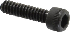 Holo-Krome - #4-40 UNC Hex Socket Drive, Socket Cap Screw - Alloy Steel, Black Oxide Finish, Fully Threaded, 7/16" Length Under Head - Americas Industrial Supply