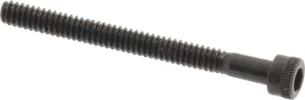 Holo-Krome - #4-40 UNC Hex Socket Drive, Socket Cap Screw - Alloy Steel, Black Oxide Finish, Partially Threaded, 1-1/4" Length Under Head - Americas Industrial Supply