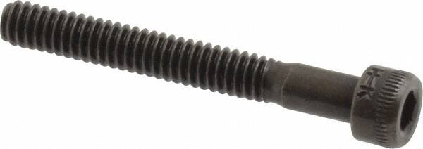 Holo-Krome - #5-40 UNC Hex Socket Drive, Socket Cap Screw - Alloy Steel, Black Oxide Finish, Partially Threaded, 1" Length Under Head - Americas Industrial Supply