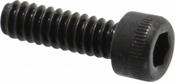 Holo-Krome - #6-32 UNC Hex Socket Drive, Socket Cap Screw - Alloy Steel, Black Oxide Finish, Fully Threaded, 7/16" Length Under Head - Americas Industrial Supply