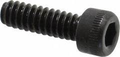 Holo-Krome - #6-32 UNC Hex Socket Drive, Socket Cap Screw - Alloy Steel, Black Oxide Finish, Fully Threaded, 7/16" Length Under Head - Americas Industrial Supply