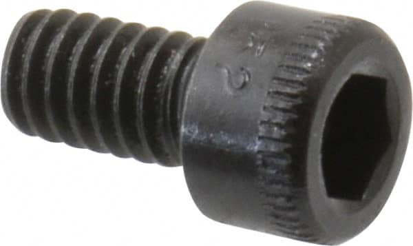 Holo-Krome - #8-32 UNC Hex Socket Drive, Socket Cap Screw - Alloy Steel, Black Oxide Finish, Fully Threaded, 5/16" Length Under Head - Americas Industrial Supply