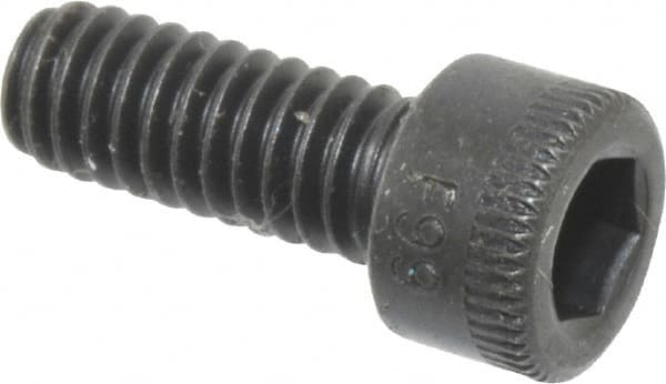 Holo-Krome - #8-32 UNC Hex Socket Drive, Socket Cap Screw - Alloy Steel, Black Oxide Finish, Fully Threaded, 7/16" Length Under Head - Americas Industrial Supply
