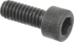 Holo-Krome - #8-32 UNC Hex Socket Drive, Socket Cap Screw - Alloy Steel, Black Oxide Finish, Fully Threaded, 7/16" Length Under Head - Americas Industrial Supply