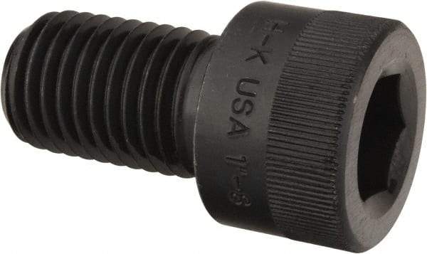 Holo-Krome - 1-8 UNC Hex Socket Drive, Socket Cap Screw - Alloy Steel, Black Oxide Finish, Fully Threaded, 1-3/4" Length Under Head - Americas Industrial Supply