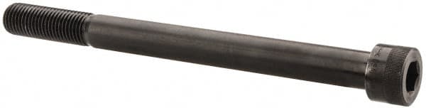 Holo-Krome - 1-8 UNC Hex Socket Drive, Socket Cap Screw - Alloy Steel, Black Oxide Finish, Partially Threaded, 12" Length Under Head - Americas Industrial Supply