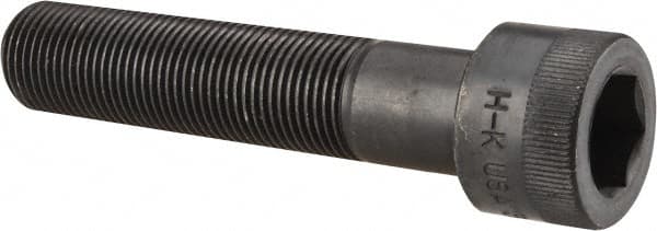 Holo-Krome - 3/4-16 UNF Hex Socket Drive, Socket Cap Screw - Alloy Steel, Black Oxide Finish, Partially Threaded, 3-1/2" Length Under Head - Americas Industrial Supply