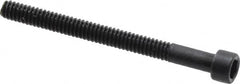Made in USA - #2-56 UNC Hex Socket Drive, Socket Cap Screw - Alloy Steel, Black Oxide Finish, Partially Threaded, 1" Length Under Head - Americas Industrial Supply