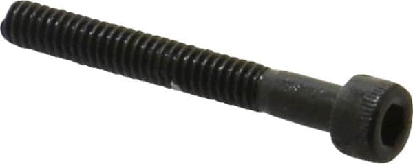 Made in USA - #5-40 UNC Hex Socket Drive, Socket Cap Screw - Alloy Steel, Black Oxide Finish, Partially Threaded, 1-1/4" Length Under Head - Americas Industrial Supply
