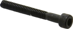 Made in USA - #5-40 UNC Hex Socket Drive, Socket Cap Screw - Alloy Steel, Black Oxide Finish, Partially Threaded, 1-1/4" Length Under Head - Americas Industrial Supply
