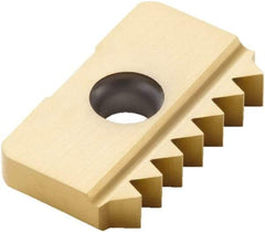 Seco - 11.5 TPI, Internal/External Thread, NPT Standard, 17XMS CP500 Grade Thread Mill Insert - Carbide, TiAlN/TiN Coating - Americas Industrial Supply