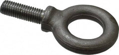 Gibraltar - 4,000 Lb Capacity, Steel, 5/8-11 Thread, Fixed Lifting Eye Bolt - Fully Threaded, 1-3/4" Shank, 1-3/4" Thread Length, Shoulder - Americas Industrial Supply