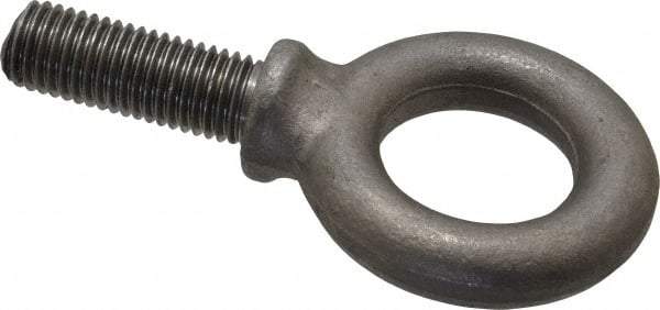 Gibraltar - 6,400 Lb Capacity, Alloy Steel, 3/4 Thread, Fixed Lifting Eye Bolt - Fully Threaded, 2" Shank, 2" Thread Length, Shoulder - Americas Industrial Supply