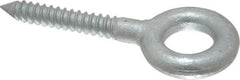 Gibraltar - 1/2, Hot Galvanized Finish, Forged Steel Forged Eye Bolt - 2-3/8" Thread Length, 1" ID, 3-1/4" Shank Length - Americas Industrial Supply