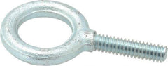 Gibraltar - 480 Lb Capacity, Steel, 1/4-20 Thread, Fixed Lifting Eye Bolt - Fully Threaded, 1" Shank, 1" Thread Length, No Shoulder - Americas Industrial Supply