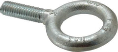 Gibraltar - 1,200 Lb Capacity, Steel, 3/8-16 Thread, Fixed Lifting Eye Bolt - Fully Threaded, 1-1/4" Shank, 1-1/4" Thread Length, No Shoulder - Americas Industrial Supply