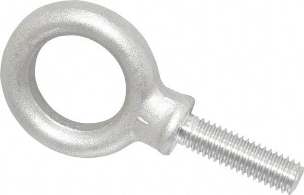 Gibraltar - 1,160 Lb Capacity, Stainless Steel, 3/8-16 Thread, Fixed Lifting Eye Bolt - Fully Threaded, 1-1/4" Shank, 1-1/4" Thread Length, Shoulder - Americas Industrial Supply