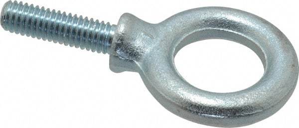 Gibraltar - 1,200 Lb Capacity, Steel, 3/8-16 Thread, Fixed Lifting Eye Bolt - Fully Threaded, 1-1/4" Shank, 1-1/4" Thread Length, Shoulder - Americas Industrial Supply