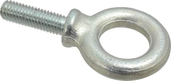 Gibraltar - 2,100 Lb Capacity, Steel, 1/2-13 Thread, Fixed Lifting Eye Bolt - Fully Threaded, 1-1/2" Shank, 1-3/4" Thread Length, Shoulder - Americas Industrial Supply