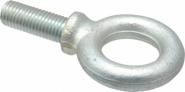 Gibraltar - 4,800 Lb Capacity, Steel, 3/4-10 Thread, Fixed Lifting Eye Bolt - Fully Threaded, 2" Shank, 2" Thread Length, Shoulder - Americas Industrial Supply